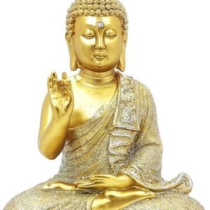 Buda Decorativo Em Resina Sabedoria hindu meditação fortuna Reflexão zen monge