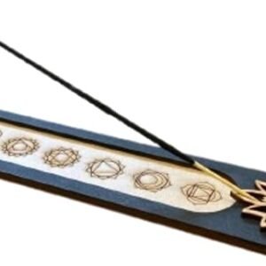 Artpical, Incensário Porta Incenso Régua Flor de Lótus Chakras Chacras