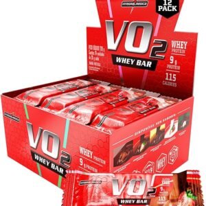 Integralmedica Vo2 Whey Barra Proteica com Sabor Morango, 12 Unidades