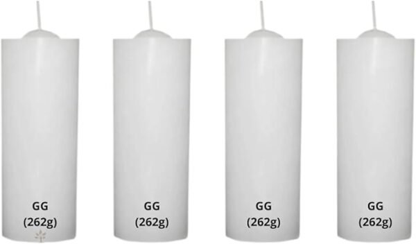 Kit 4 Vela De 7 Dias Colorida 262g (Branco)