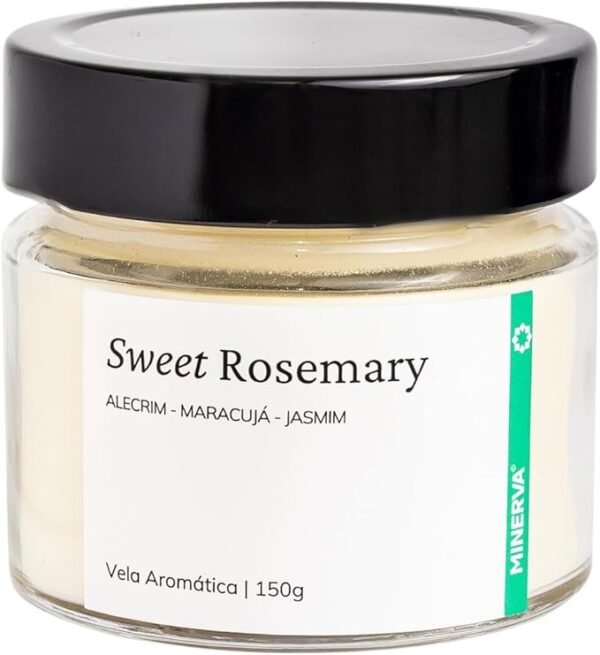 Vela Aromatica Artesanal Perfumada - 150g - Minerva Candles (Sweet Rosemary)